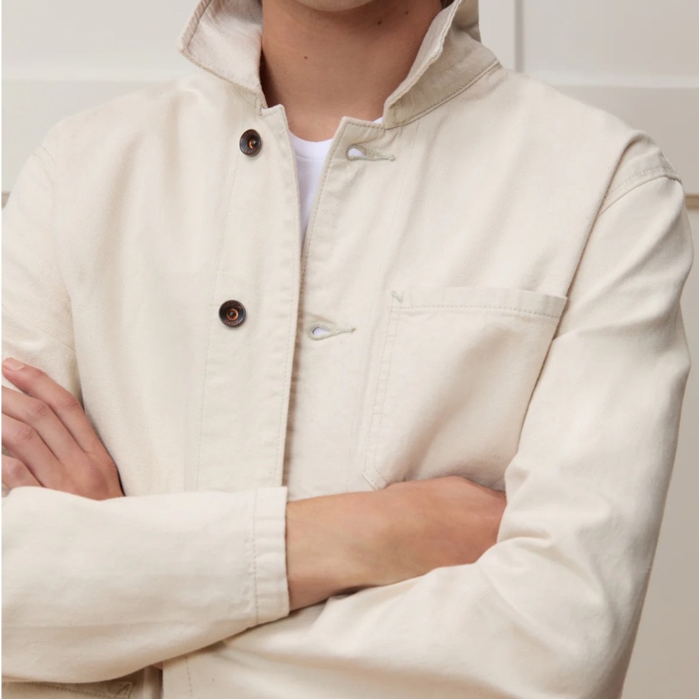 Todd Snyder LIGHTWEIGHT JAPANESE SELVEDGE CHORE COAT size M in canvas - Picture 2 of 7
